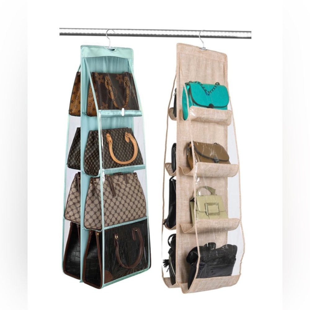 ✨Set of 2✨Grids total Closet Organizer for handbags accessories, space saver